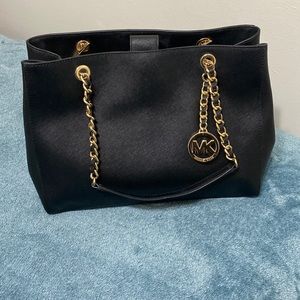 Michael Kors Black Leather Purse